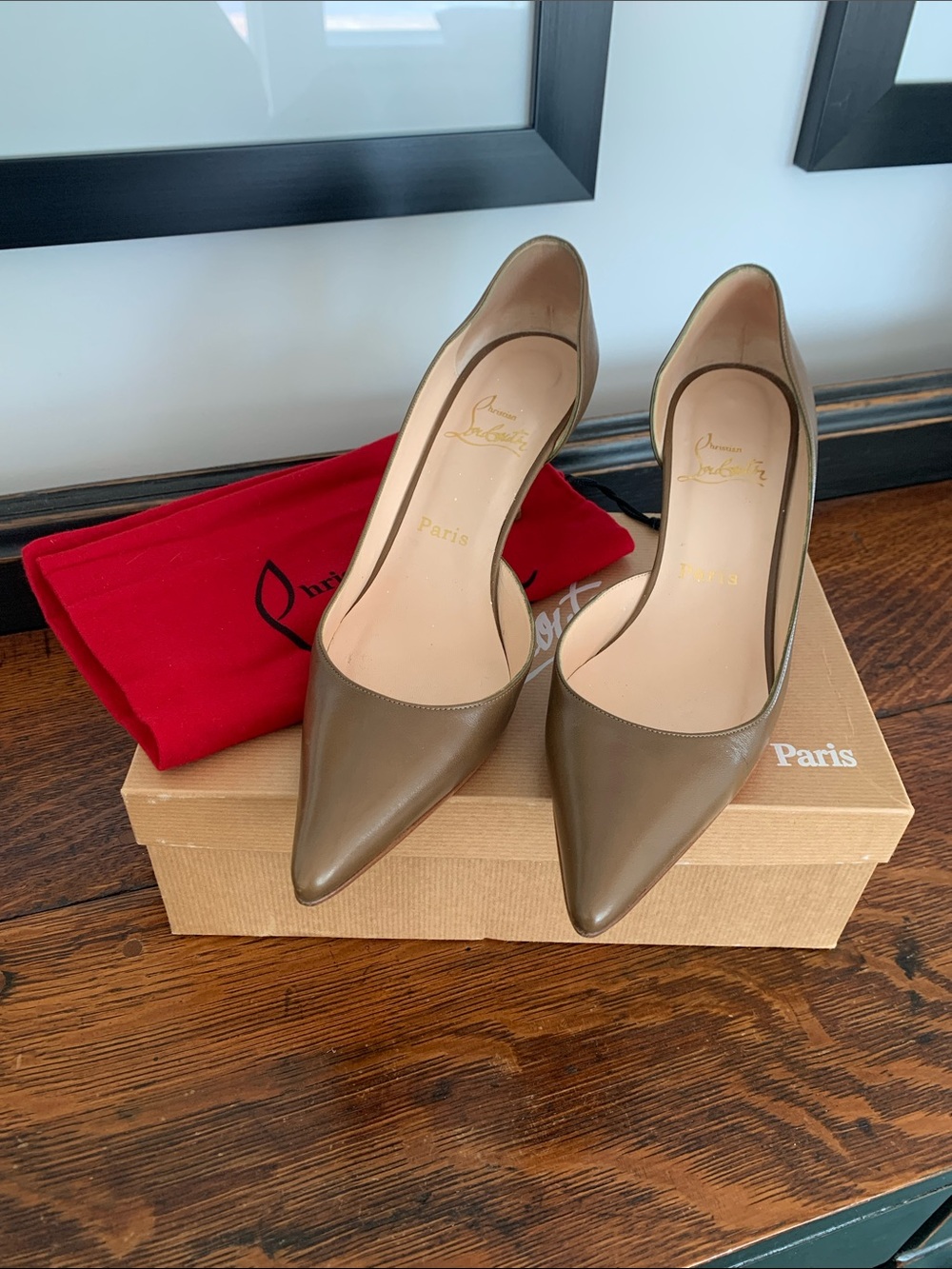 Christian Louboutin Olive Pointed Toe Heels
